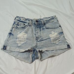 Melville Distressed Denim Shorts, Color Blue, Size 38